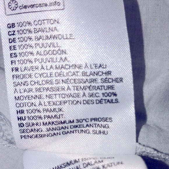 H&M size XXlarge blue cotton top - Picture 6 of 6